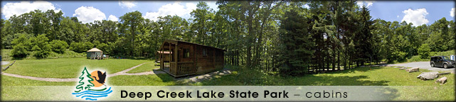 New Germany State Park cabins