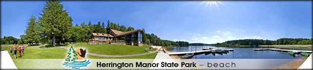 Herrington Manor State Park beach