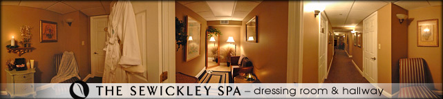 The Sewickley Spa Dressing Room & Hallway