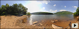 Savage River Reservoir shore